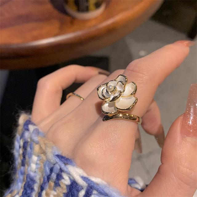 Кольцо Love Inkstone Rhinestone Ring Set Женский уникальный дизайн Модное индивидуальное кольцо Свадебные украшения Подарок на день рождения