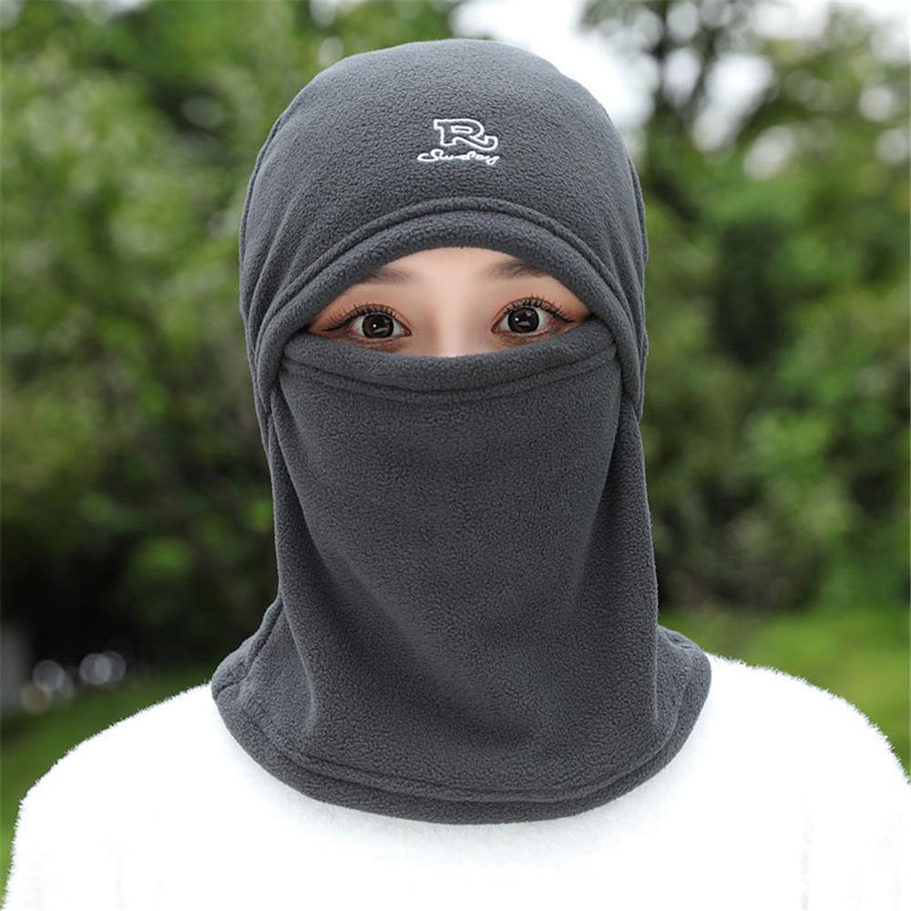 Thermal Hooded Neck Warmer Waterproof Face Neck Warmer Beanie Cap for Women Men