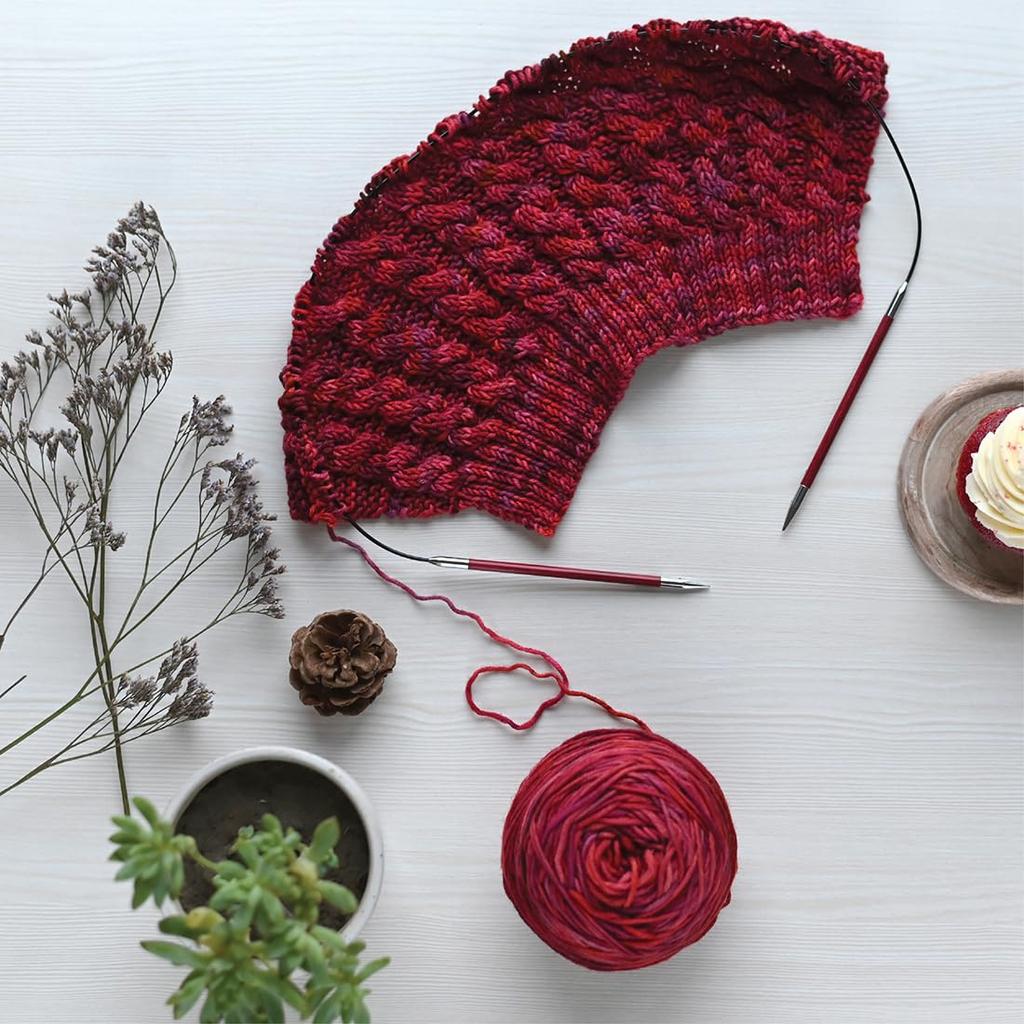 KnitPro Circular Replaceable Knitting Needle Tips Zing Deluxe Set 3.50 4.00 4.50 5.00 5.50 6.00 7.00 8.00, 26-47424, KP47424, Colorful.