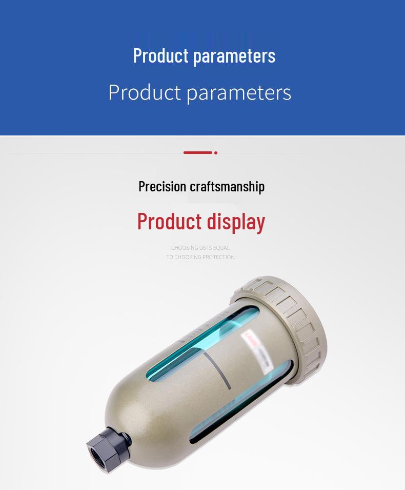AD402-04 Automatic Air Source Oil-Water Separator Pneumatic Component