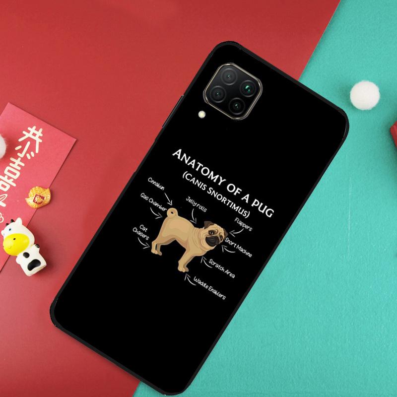 Милый пес мопс Для Huawei Nova 12S 9 10 SE 7i 8i 11i 12i Y60 Y61 Y70 Y72 Y73 Y90 Y91 P20 P30 P40 Lite Чехол