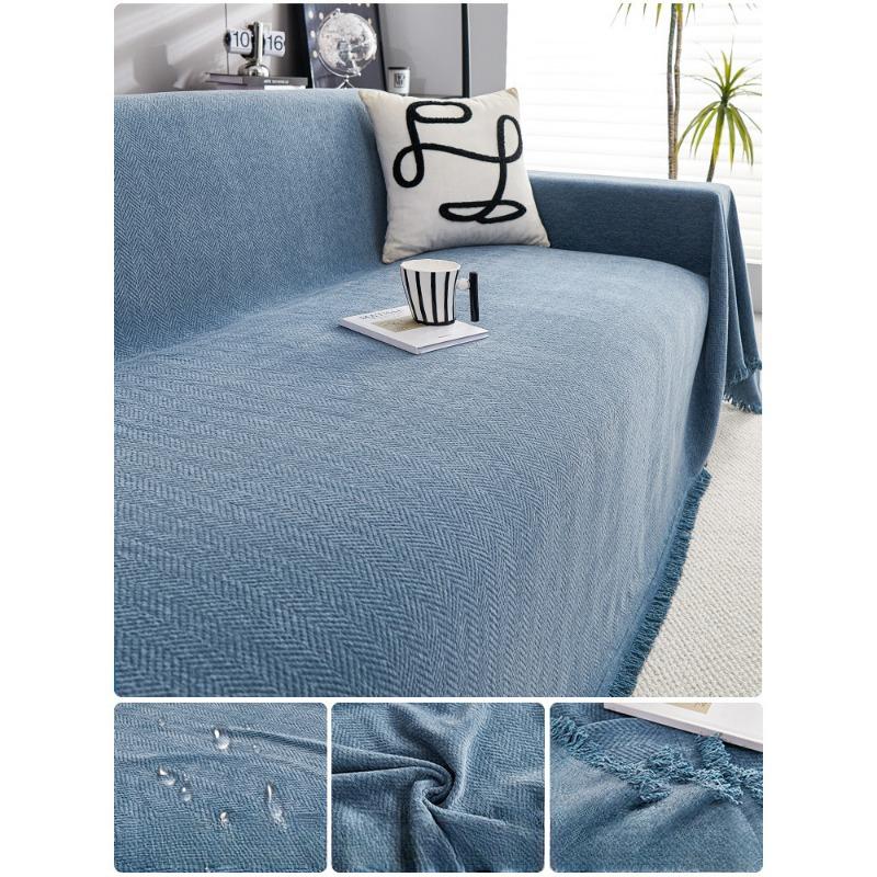Кремовый стильный чехол для дивана, универсальный чехол для дивана Four Seasons, новинка 2024 года, водонепроницаемый кожаный чехол для дивана с защитой от царапин, универсальный чехол для дивана с полным покрытием