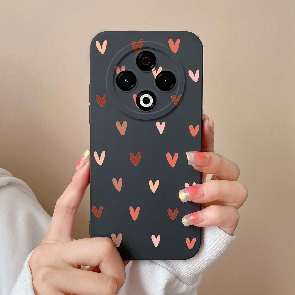 Hot Phone Case For Tecno Spark GO 1 2025 Pop 9 Camon 30S Sprak 20 30 Pro 30C 4G 5G Super Shockproof Soft Silicone Sweet Love Heart New Cover For Tecno
