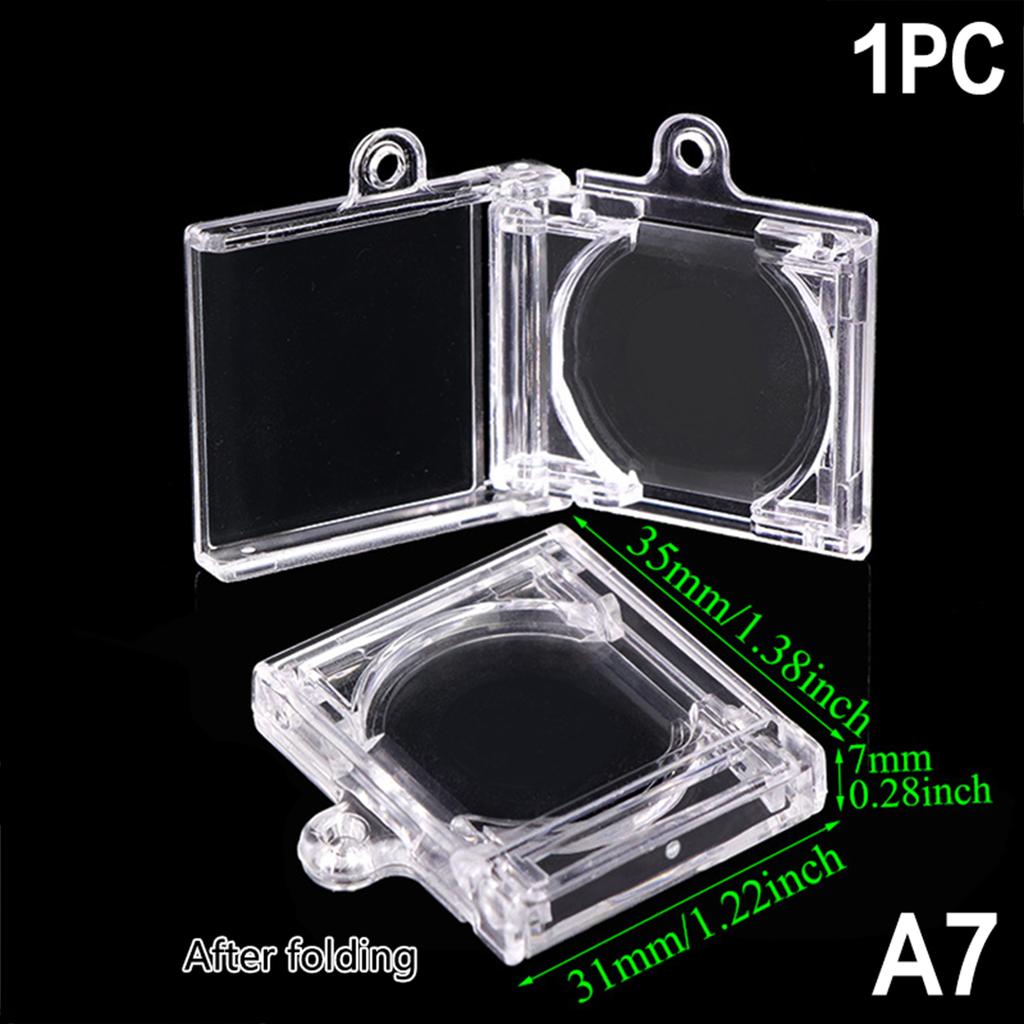 1 шт. пустой мини-чехол для компакт-дисков брелок для ключей для поделок рюкзак подвесной декоративный цепочка/зажим