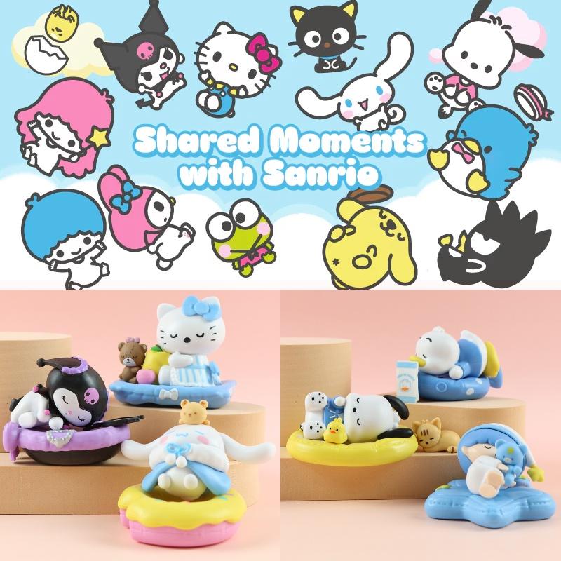 Cute Sleeping Kuromi Kt Big Ear Dog Action Figure Toy Wholesale Pvc Material