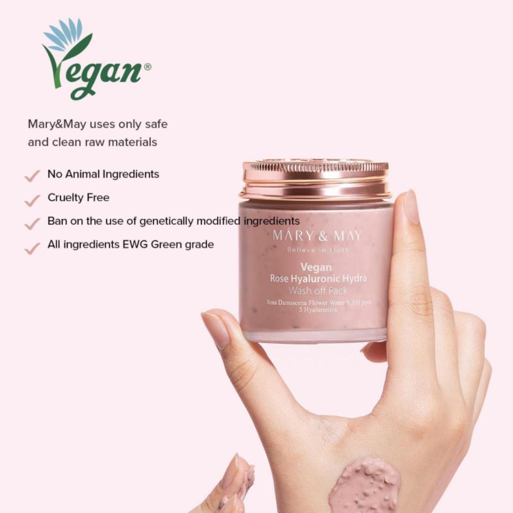 Mary&May Rose Hyaluronic Hydra Wash Off Pack 125г