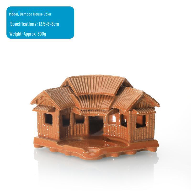 Керамическое украшение для аквариума: Каменный декор, впитывающий воду, для аквариумов, садов и бонсай – соломенных и бамбуковых домов.