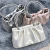 Cloud Bag Women's New Fairy Diamond-inlaid Handbag Fashionable and Fashionable Pleated One-shoulder Crossbody Chain Bag