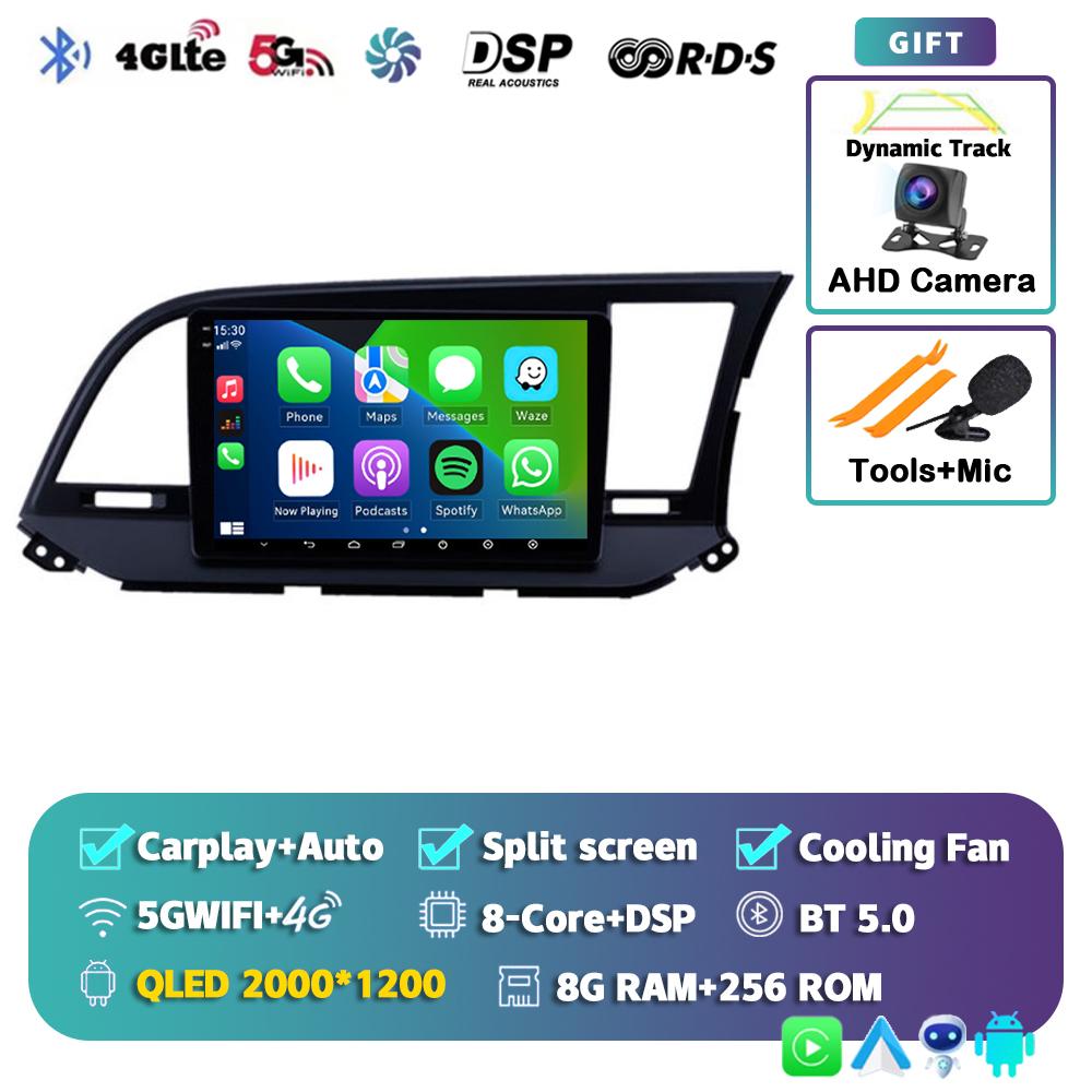 Android 14 Carplay Car Radio For Hyundai Elantra 6 2015 2016 2017 2018 GPS Navigaion Multimidia Video Player Stereo Head Unit 4G
