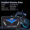 Универсальный мотоциклетный прибор Цифровой спидометр 199 км/ч ЖК-дисплей Тахометр об/мин Датчик температуры воды Индикатор передачи Для 12-вольтовых мотоциклов
