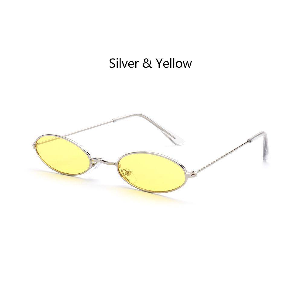 Retro Small Oval Sunglasses Vintage Shades Sunglasses Women for Men Women Eyeglasses 90s Street Style Sun Glasses