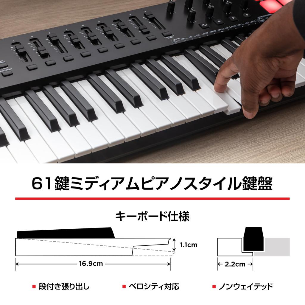 USB MIDI Keyboard 61 Native Instruments Sound Package Smart Chord Scale and Extensive Music Production Software Oxygen 61 MKV M-Audio Controller,