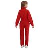 Girls Practical Wear Stand Collar Jumpsuit for Daily Activities