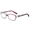 Flowers Vintage Ultra Light Frame Anti-Blue Light Eyeglasses Eye Protection Reading Glasses