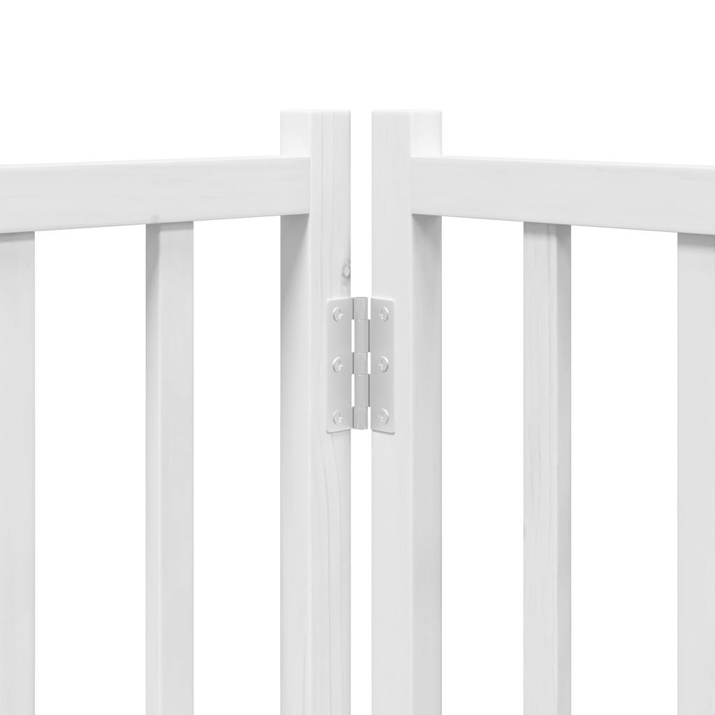 6 Piece Foldable White Dog Gate