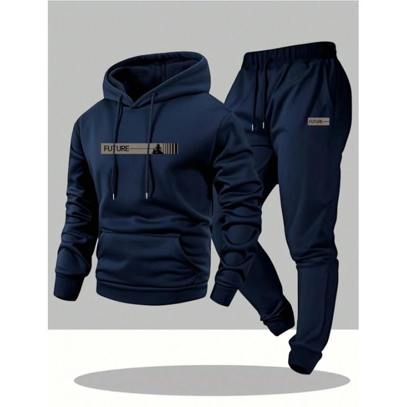 Mens Tracksuit Set FUTURE 3D Print Hoodie Sweatshirt - Casual Daily Wear