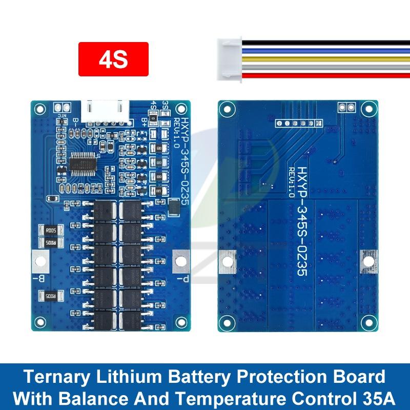3S 4S 5S 35A 60A 12.6V 14.8V 21V BMS Плата защиты зарядки литиевых аккумуляторов С NTC-резисторами С балансировкой Контроль температуры