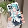 H-Hatsunes Kawaii M-Miku Чехол для телефона For IPhone 16 15 14 11 12 13 Mini Pro XS Max Чехол 6 7 8 Plus X Funda Shell