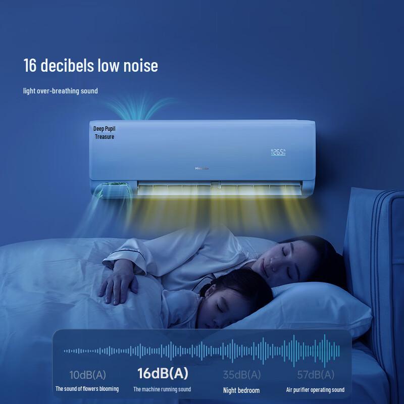 Hisense Deep Sleep Fresh Air 1.5HP Inverter Air Conditioner CN plug (adapter included)