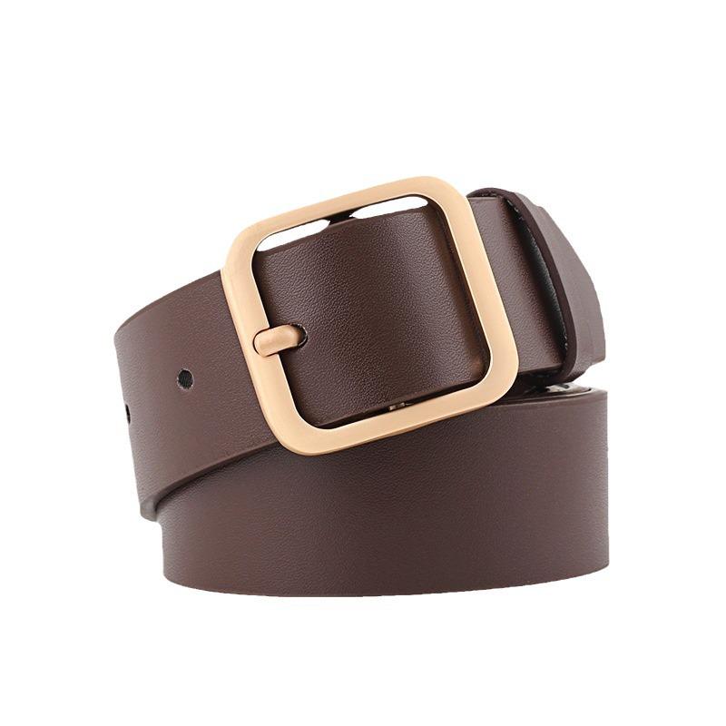Women's Korean Style Fashion Belt with Square Buckle