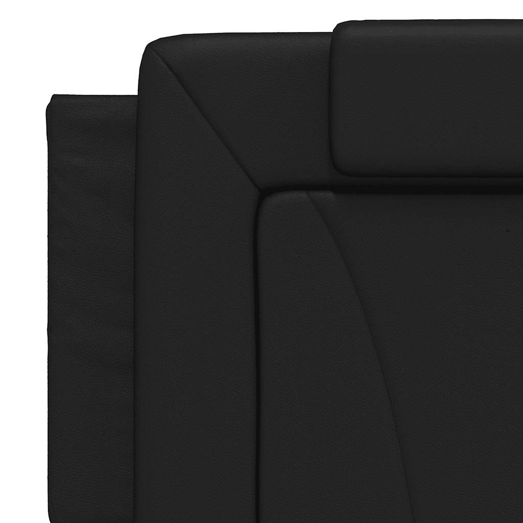 Viana Bed Frame without Mattress Black 160x200 cm Faux Leather