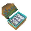 Dehua suet jade white porcelain set tea set cover bowl travel set company gifts can be added to customers