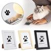 Pet Paw Print Desk Frame With Ink Kit Pet Memorial Picture Frame With Pawprints For Home Decor