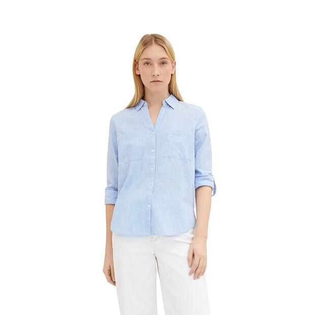Tom Tailor With Slub Structure 1035247 Blouse
