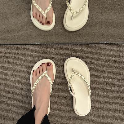 Новые интернет-знаменитости, высококлассные крутые тапочки, женская летняя обувь, модные универсальные шлепанцы на толстой подошве с юбкой