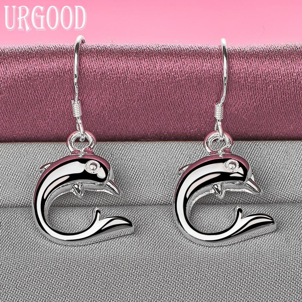 Модные серьги-дельфины из стерлингового серебра 925 пробы, свадебные украшения