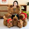 Popular Kapibara Doll Internet Celebrity Tortoise Backpack Multi-style Water Guinea Pig Ugly Cute Plush Toy Doll