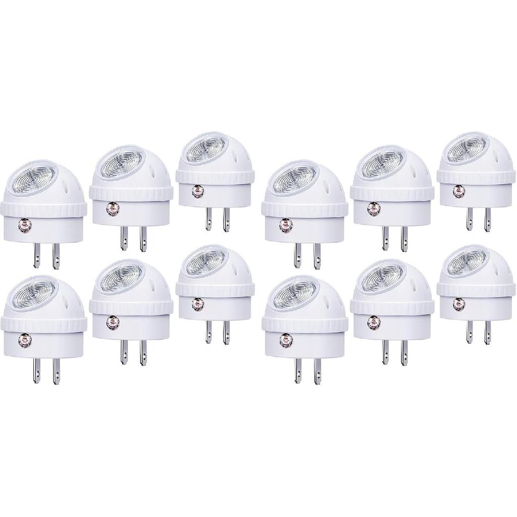 Emotionlite Plug-in LED Night Light Dusk to Dawn Sensor Warm White 6 Pack