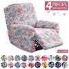 Printed Recliner Sofa Cover Stretch Reclining Seats Cover For Living Room Non -Slip Relax Lazy Boy Armchair Covers For Home Decor