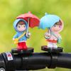Creative Strap Model Motorcycle Cute Doll, Bicycle Decoration Ornament, Mountain Bike, Motorcycle New Umbrella Girl Decoration, Bottle Car Ornament