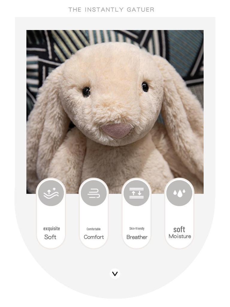 Плюшевая игрушка-кукла «Вислоухий кролик» – Детский комфорт и подарок на день рождения