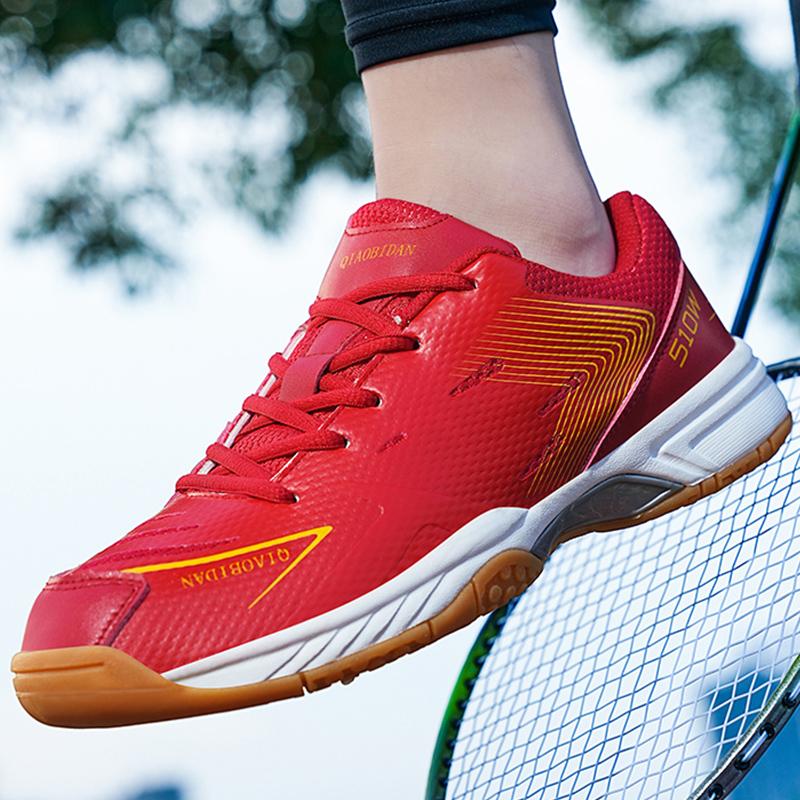 Mens Badminton Shoes Outdoor Anti-slip Sports Training Shoes Men and Women Sneakers Comfortable Lace-up Tennis Shoes for Men