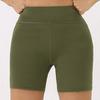 Женские бесшовные шорты для йоги с задним карманом, подтягивающие ягодицы и рюши, велосипедные колготки для тренировок, шорты для спортзала