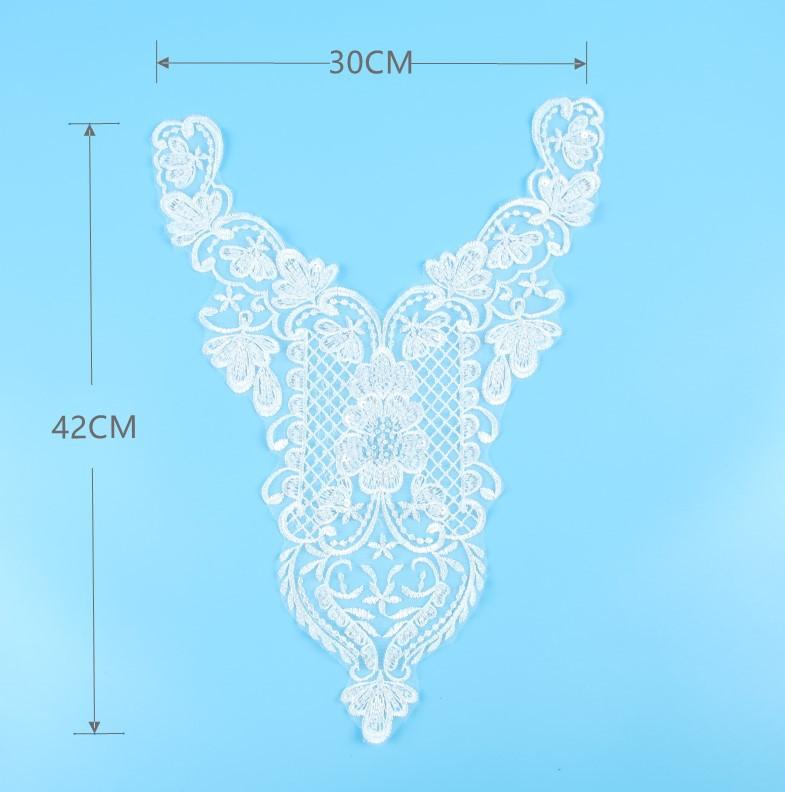Bead Embroidery Collar Flower Heavy Industry Embroidery Bead Collar Flower Accessories Decorative Clothing Accessories Lace Accessories