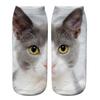 Realistic Cat Face Socks 3D Cat Print Animal Socks Breathable Funny Casual Socks Gag Gifts for Cat Lovers Men Women