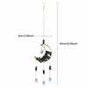Crystal Sun Catcher Prism Colorful Wind Chimes Creative Moon Catchers  Yard Garden Decor