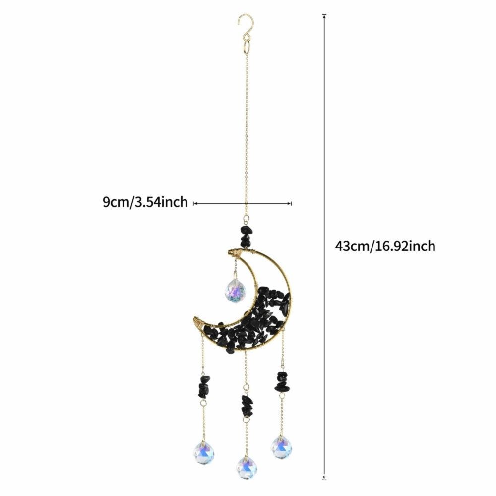 Crystal Sun Catcher Prism Colorful Wind Chimes Creative Moon Catchers Yard Garden Decor