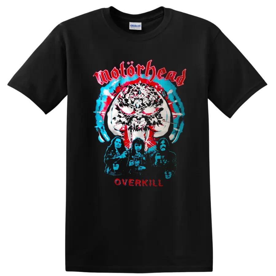 Motörhead Rock Metal Music Skull T Shirt Overkill Album Art Tee