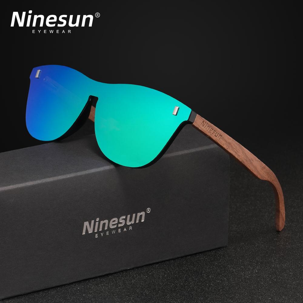 NINSUN Fashion Wood Мужские солнцезащитные очки с ультрафиолетовым излучением Классические мужские очки для вождения и верховой езды UV400 Спортивные солнцезащитные очки Очки Деревянные очки