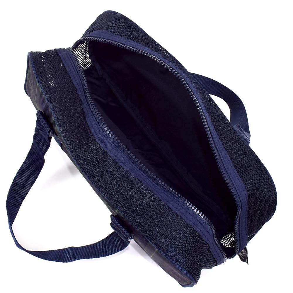 КРАСОЧНЫЙ КОНФЕТНЫЙ СТИЛЬ Набор художественных принадлежностей и красок Клетка тартан и стильный темный плечевой ремень Акварель a 12 мл Белая краска (Сакура Крей-Пас