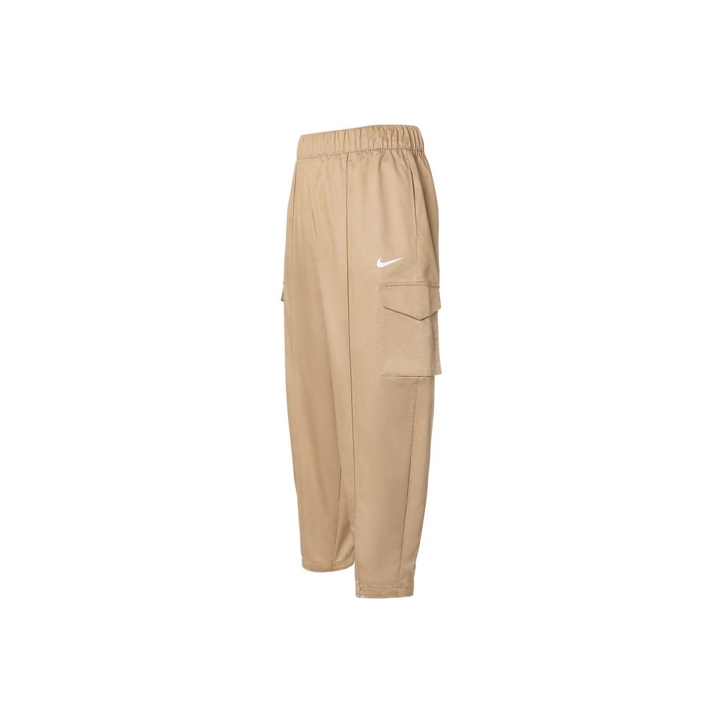 Nike Спортивная одежда Essentials Тканые брюки с высокой талией Женские брюки Бежевые DD5984-200