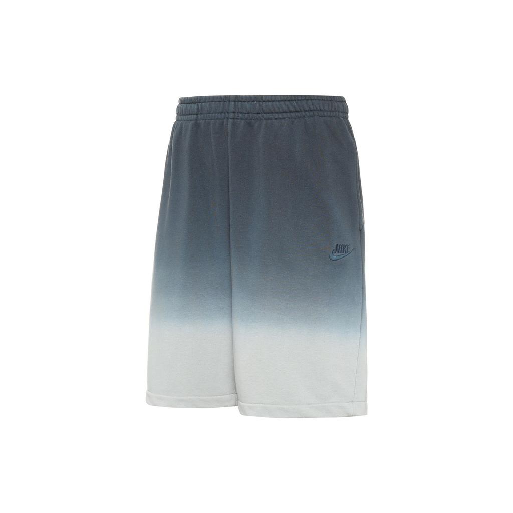 Nike Gradient Elastic Waist Straight-Leg Shorts with Embroidered Logo Men Bottoms Smoke-Grey DQ4634-070