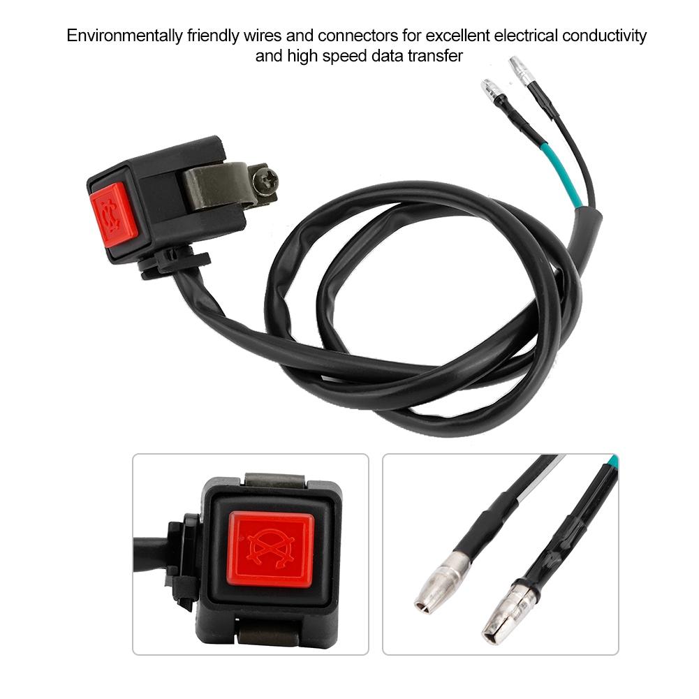 22mm 7 8 Inch Horn Button Switch Universal Motorcycle Handlebar Button with Cable