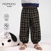 Клетчатые повседневные брюки для мальчиков MOMOCO