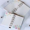 Flower Inner Refill Spiral Binder Paper 40Sheet Notebook Index Inside Page  Students