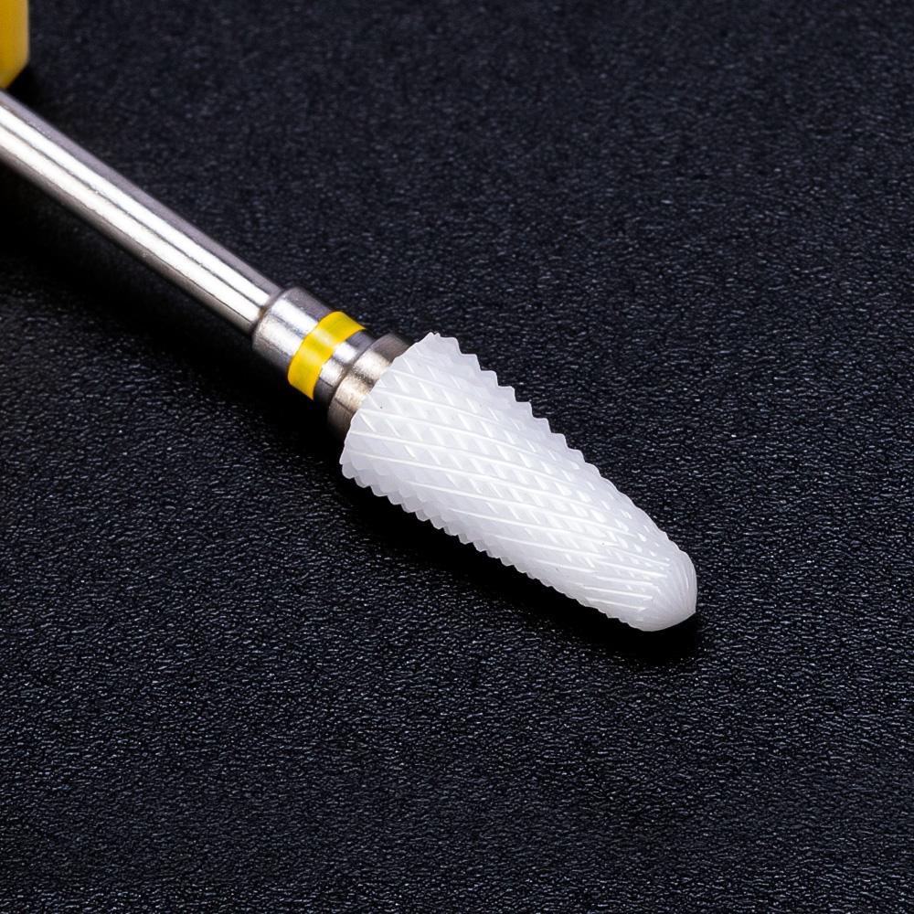 Керамическая фреза, маникюрные сверла для ногтей, электрические пилочки для ногтей, розовые, синие, шлифовальные насадки, фрезы, резак, аксессуары для заусенцев